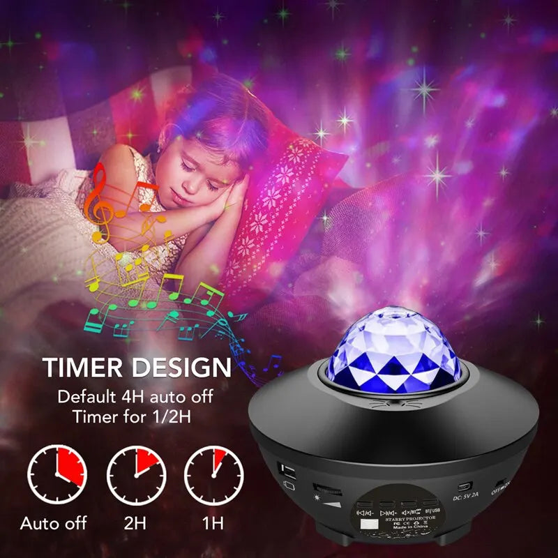ElectronicsAsk™ Starry Projector Galaxy Night Light